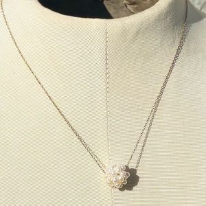 Gold and real pearl necklace from Mississippi